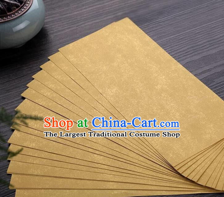 Traditional Chinese Ginger Letter Paper Handmade The Four Treasures of Study Writing Batik Art Paper