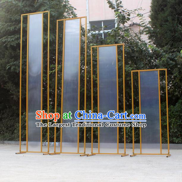 Handmade Chinese Golden Iron Art Folding Screens Traditional Wedding Decoration