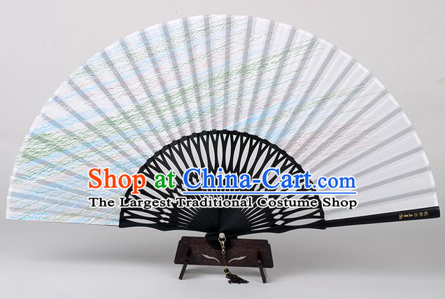 Traditional Chinese Handmade Printing Silk Folding Fan China Accordion Fan Oriental Fan