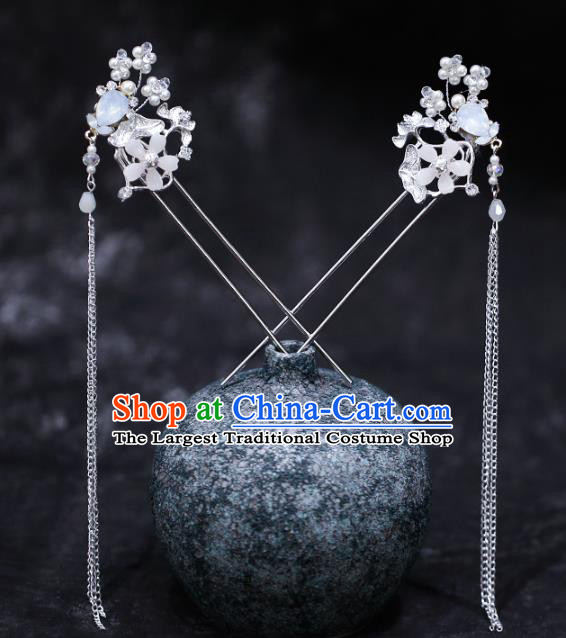 Chinese Traditional Hanfu Tassel Hairpins Ancient Hair Accessories for Women