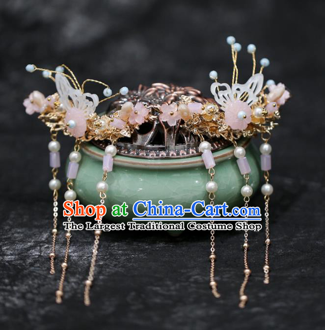 Chinese Traditional Hanfu Shell Butterfly Hair Claws Ancient Hair Accessories for Women