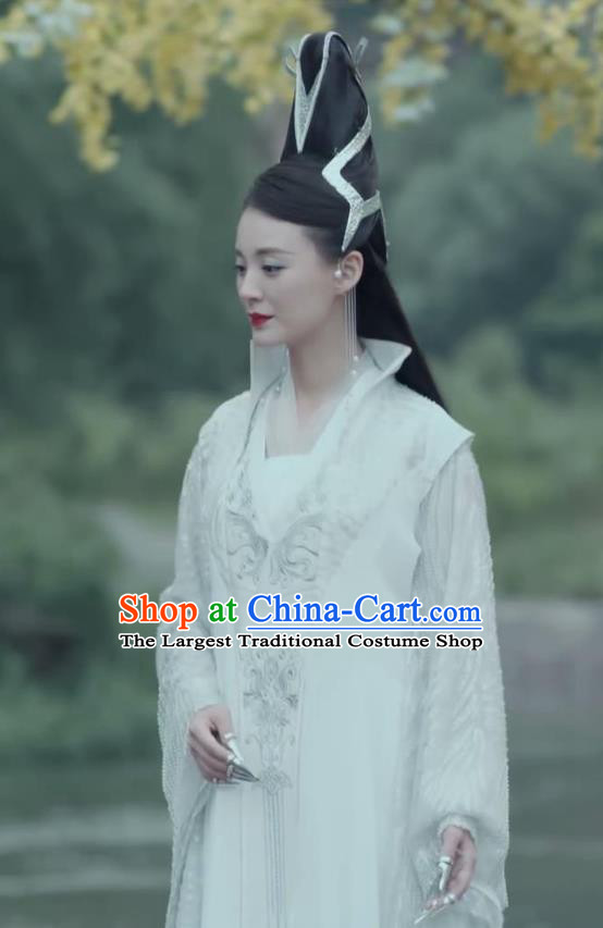 Chinese Ancient Yi Hua Palace Mistress Yao Yue Hanfu Dress Drama Handsome Siblings Costume and Headpiece for Women