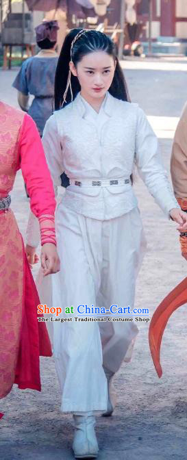 Chinese Historical Drama A Step Into The Past Ancient Qin Dynasty Swordsman Xing Yun Costume and Headpiece for Women