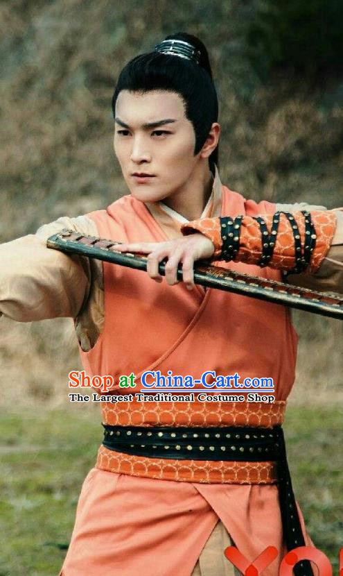 Chinese Ancient State of Qin Swordsman Lian Jin Historical Drama A Step Into The Past Costume for Men
