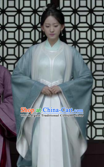 Chinese Ancient Noble Lady of Qi Historical Drama Qing Yu Nian Joy of Life Costume and Headpiece Complete Set