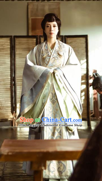 Chinese Historical Drama Swords of Legends Ancient Concubine Shu Costume and Headpiece for Women