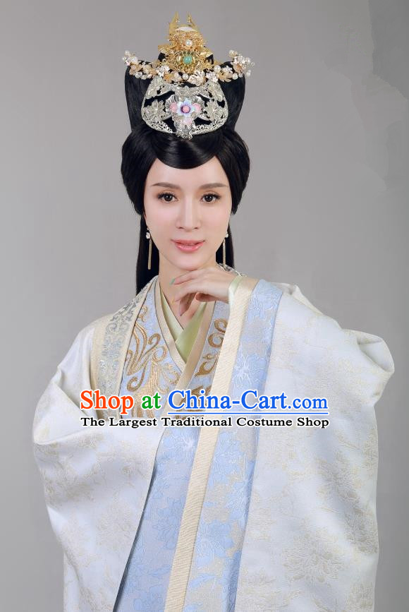 Chinese Historical Drama Swords of Legends Ancient Royal Concubine Shu Costume and Headpiece for Women