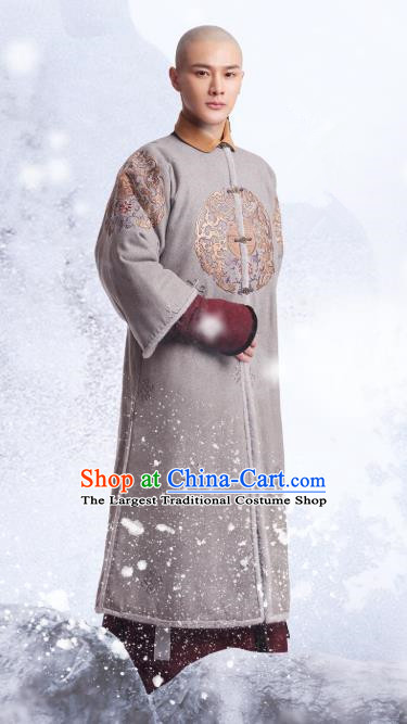 Chinese Ancient Manchu Fourth Prince Aisin Gioro Yinzhen Garment Costumes Drama Dreaming Back to the Qing Dynasty Gown Apparels