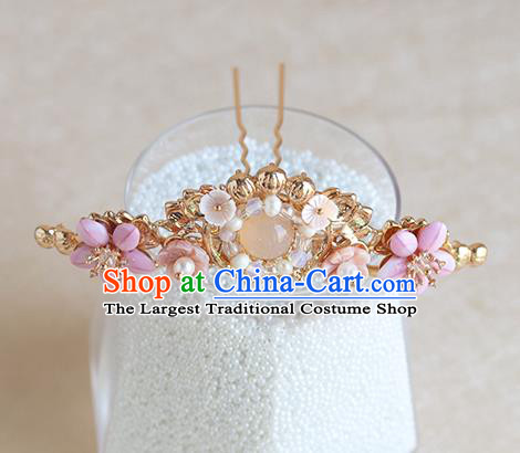 Chinese Ancient Hanfu Hair Crown Hair Accessories Women Hairpin Headwear Shell Hair Clip