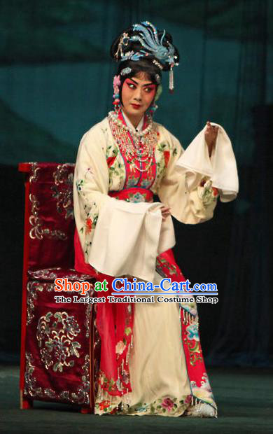 Chinese Traditional Peking Opera Dress Garment Apparel Butterfly Fairy Tale Hua Tan Zhu Yingtai Female Role Costumes and Headpieces