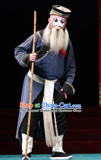 Chinese Beijing Opera Chou Role Apparels Garment Peking Opera Susan Left Hongtong County Clown Costumes and Hat