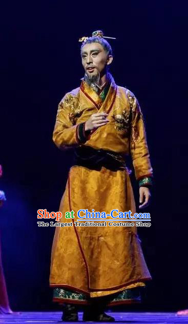 Chinese Traditional Dance Chang Hen Tang Dynasty Emperor Clothing Classical Dance Stage Performance Costume for Men