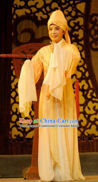 Chinese Shaoxing Opera Queen Chong Xiu Dress Costumes Apparels and Headdress Empress Remarry Yue Opera Hua Tan Actress Garment