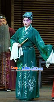 Chinese Kun Opera Scholar Apparels Garment Costumes and Headwear the Legend of Washing the Silk Gauze Kunqu Opera Young Male Niche Clothing