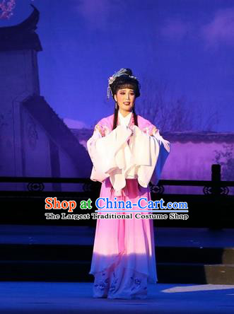 Chinese Huangmei Opera Actress Feng Suzhen Costumes and Headdress Female Consort Prince Traditional Anhui Opera Dress Garment Hua Tan Apparels