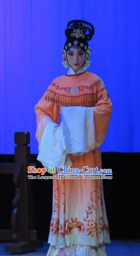 Chinese Ping Opera Xie Yaohuan Court Maid Apparels Costumes and Headpieces Traditional Pingju Opera Xiaodan Dress Garment