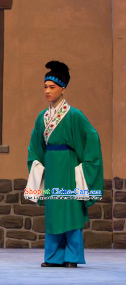 Fei Jie Chinese Ping Opera Young Male Costumes and Headwear Pingju Opera Xiaosheng Niche Lang Xing Apparels Clothing