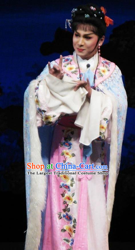 Chinese Shaoxing Opera Actress Liu Chanjin Dress Garment and Headpieces Yue Opera Tao Ma Tan Zhuang Yuan Da Geng Martial Female Apparels Costumes