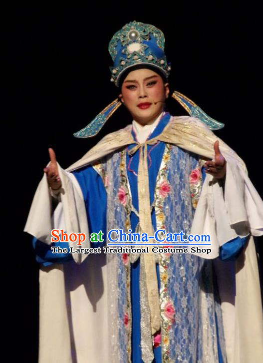 Chinese Yue Opera Young Man The Number One Scholar Is Not Love Yang Xueyun Garment and Hat Shaoxing Opera Niche Costumes Xiaosheng Apparels Clothing