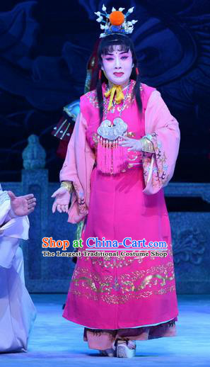 Palm Civet for Prince Chinese Ping Opera Wa Wa Sheng Costumes and Headwear Pingju Opera Crown Prince Apparels Clothing