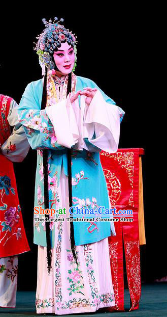 Chinese Beijing Opera Actress Che Jingfang Apparels Shi Wen Hui Costumes and Headpieces Traditional Peking Opera Hua Tan Dress Rich Lady Garment