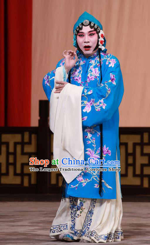 Chinese Beijing Opera Woman Apparels Chun Gui Meng Costumes and Headpieces Traditional Peking Opera Young Mistress Dress Garment