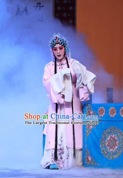 Chinese Beijing Opera Young Female Apparels Chun Gui Meng Costumes and Headpieces Traditional Peking Opera Hua Tan Dress Actress Pink Garment