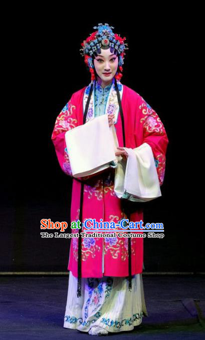 Chinese Beijing Opera Hua Tan Apparels Shen Tou Ci Tang Costumes and Headpieces Traditional Peking Opera Young Female Dress Bride Xue Yan Garment