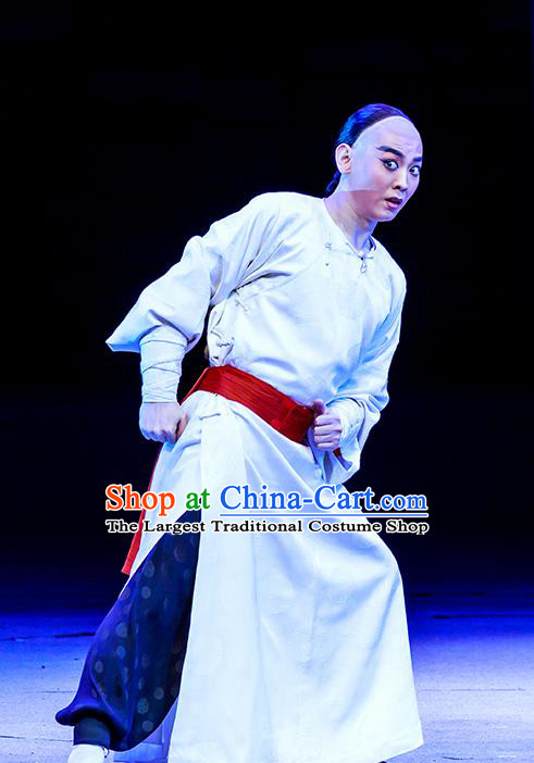 The Grand Mansion Gate Chinese Peking Opera Xiaosheng Garment Costumes and Headwear Beijing Opera Young Male Bai Jingqi Apparels Clothing