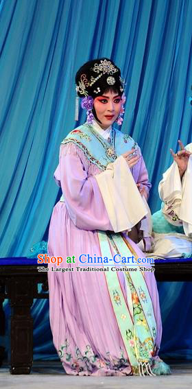 Chinese Beijing Opera Servant Girl Garment The Dream Of Red Mansions Costumes and Hair Accessories Traditional Peking Opera Maid Lady Ping Er Dress Apparels
