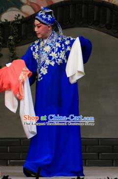 Zhuo Wenjun Chinese Peking Opera Scholar Sima Xiangru Apparels Costumes and Headpieces Beijing Opera Young Male Garment Niche Clothing