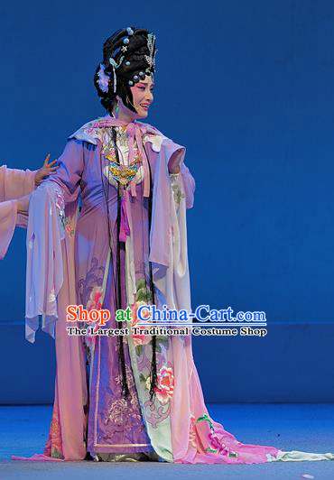 Chinese Sichuan Opera Hua Tan Garment Costumes and Hair Accessories Traditional Peking Opera Actress Xue Baochai Dress Diva Apparels