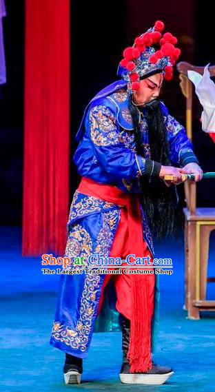 Qin Xianglian Chinese Sichuan Opera Swordsman Apparels Costumes and Headpieces Peking Opera Martial Male Garment Assassin Clothing