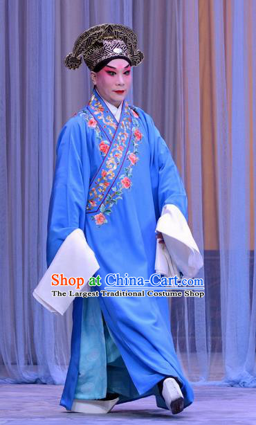 Sister Thirteen Chinese Peking Opera Xiaosheng Garment Costumes and Headwear Beijing Opera Young Male Apparels Scholar An Ji Clothing