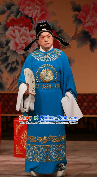 You Sisters in the Red Chamber Chinese Peking Opera Xiaosheng Garment Costumes and Headwear Beijing Opera Scholar Apparels Niche Jia Lian Clothing