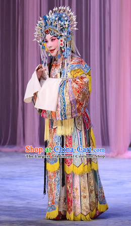 Chinese Beijing Opera Hua Tan Apparels Actress Costumes and Headdress Number One Scholar Matchmaker Traditional Peking Opera Dress Infanta Chai Garment