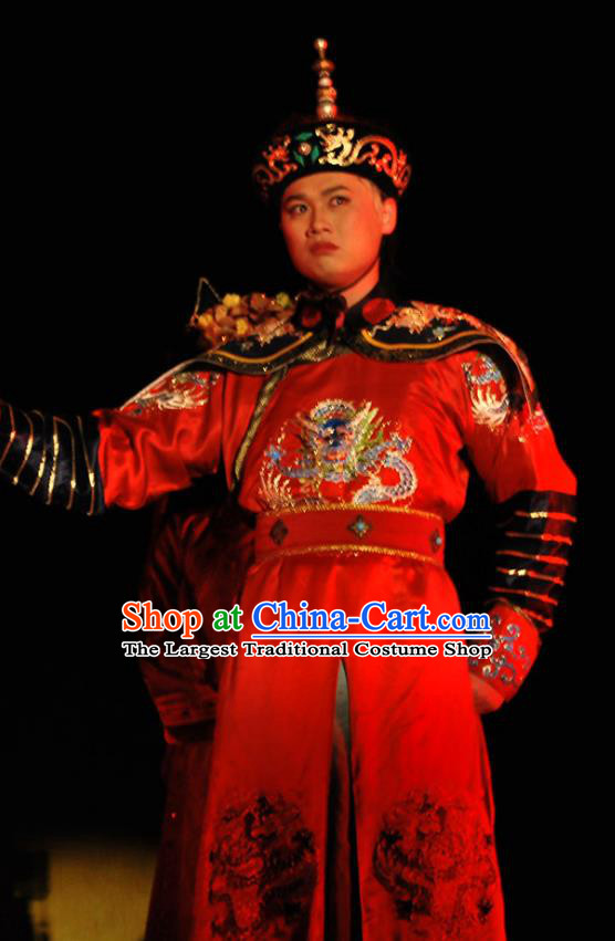 Shao Nian Tian Zi Chinese Qu Opera Infante Apparels Costumes and Headpieces Traditional Beijing Opera Qing Dynasty Prince Bogor Garment Xiaosheng Clothing