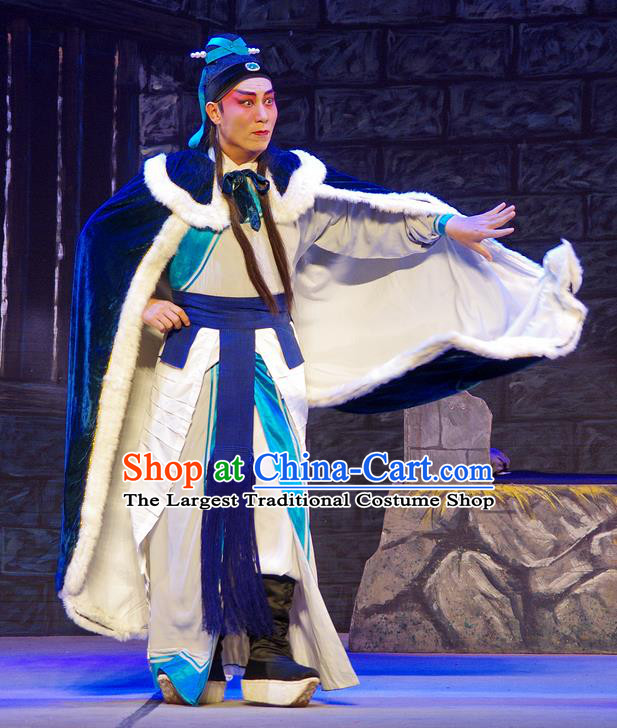 Chinese Guangdong Opera King of Yue Gou Jian Apparels Costumes and Headpieces Traditional Cantonese Opera Young Male Garment Lord Clothing