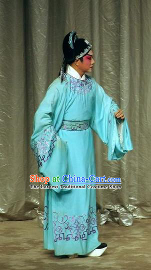 Story of the Violet Hairpin Chinese Guangdong Opera Scholar Apparels Costumes and Headpieces Traditional Cantonese Opera Childe Garment Gifted Youth Li Yi Clothing