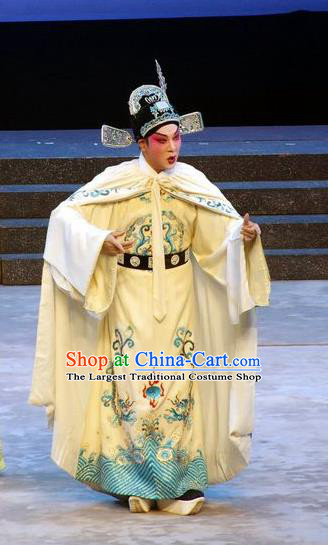 Story of the Violet Hairpin Chinese Guangdong Opera Gifted Youth Apparels Costumes and Headpieces Traditional Cantonese Opera Xiaosheng Garment Scholar Li Yi Clothing