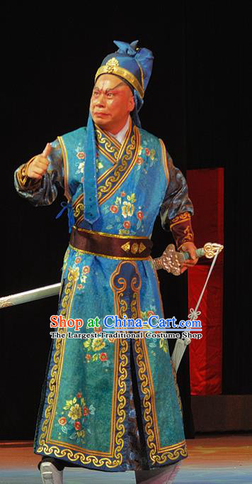 Wo Hu Ling Chinese Sichuan Opera Martial Male Apparels Costumes and Headpieces Peking Opera Highlights Wusheng Garment Warrior Tang Dan Clothing