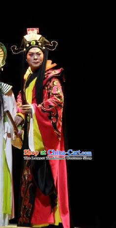 Nan Yue Gong Ci Chinese Guangdong Opera King Zhao Tuo Apparels Costumes and Headwear Traditional Cantonese Opera Duke Garment Lord Clothing