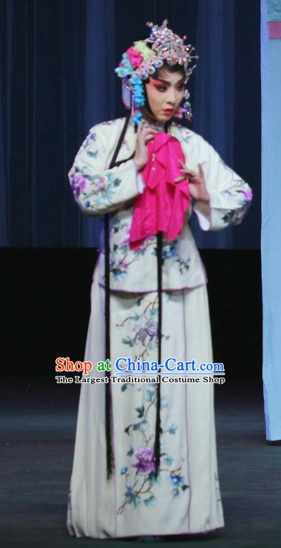 Chinese Sichuan Opera Highlights Diva Lan Xiuying Garment Costumes and Headdress Traditional Peking Opera Hua Tan Dress Actress Apparels