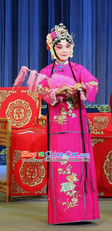 Chinese Sichuan Highlights Opera Diva Wu Youniang Garment Costumes and Headdress San Ping Cu Traditional Peking Opera Hua Tan Dress Actress Apparels