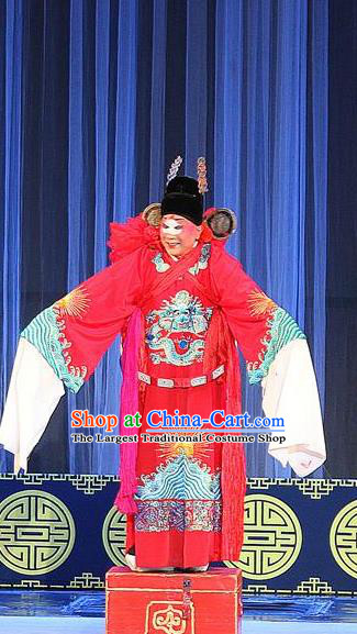 Hua Wenfang Qiang Qin Chinese Sichuan Opera Bully Apparels Costumes and Headpieces Peking Opera Highlights Clown Garment Childe Clothing