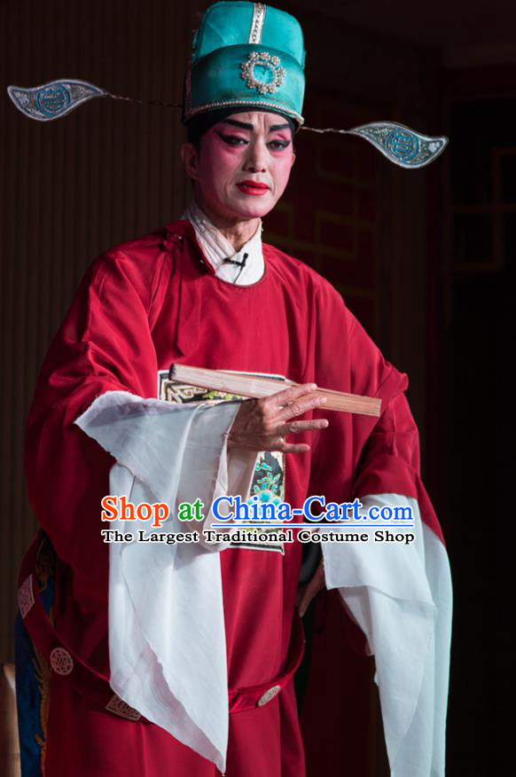 Chinese Sichuan Opera Scholar Feng Yulin Apparels Costumes and Headpieces Peking Opera Highlights Niche Garment Young Male Clothing