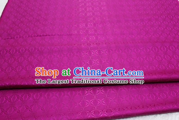 Chinese Mongolian Robe Classical Pattern Design Magenta Brocade Asian Traditional Tapestry Material DIY Satin Damask Silk Fabric