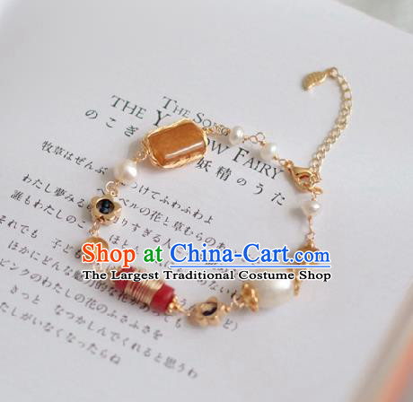 Baroque Handmade Agate Jewelry Accessories European Novel Design Jade Bracelet for Women