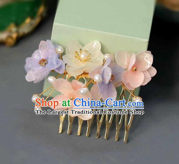 Handmade Retro Flowers Hair Comb Top Grade Hair Accessories Hair Stick Hair Pin for Women