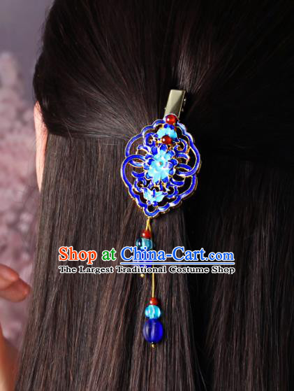 Chinese Traditional Cloisonne Hair Claw Hair Accessories Decoration Handmade Hair Accessories Hair Stick for Women